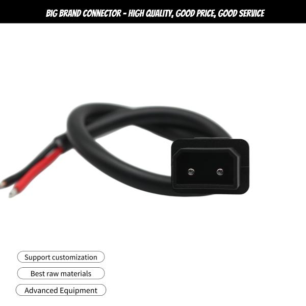 2P Right Angle Male Plug Connector Wiring Harness Lithium Battery Power Connector