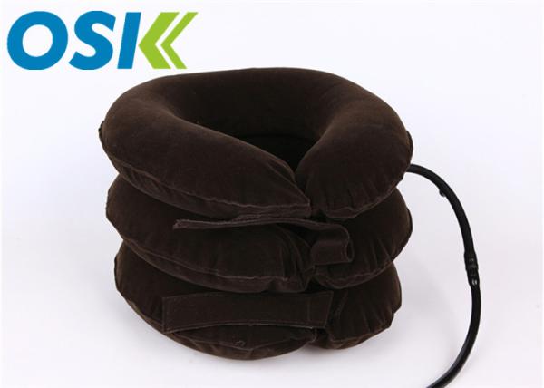 Pain Relief Cervical Support Brace Flannel Rubber Material OEM Service Provided