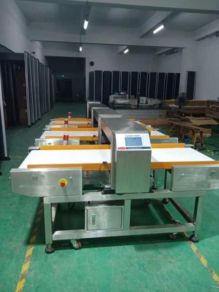 Detector de metais do transporte do SUS 304 para a indústria alimentar que processa com 3 funções