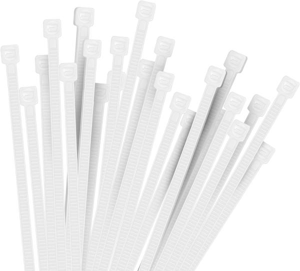 Zip Ties Heavy Duty 8 Inch, Premium Plastic Wire Ties With Tensile Strength, Self-Locking Black Nylon Tie Wrap
