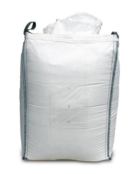 White Color PP Bulk Bags 1000KGS 1500KGS Jumbo Salt Bags Side Seam Loops