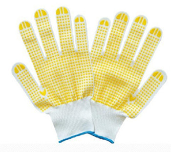 PVC Dotted Cotton Gloves, PVC Dotted Gloves