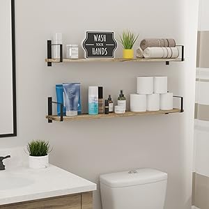 Estantes flotantes para paredes para dormitorios y baños