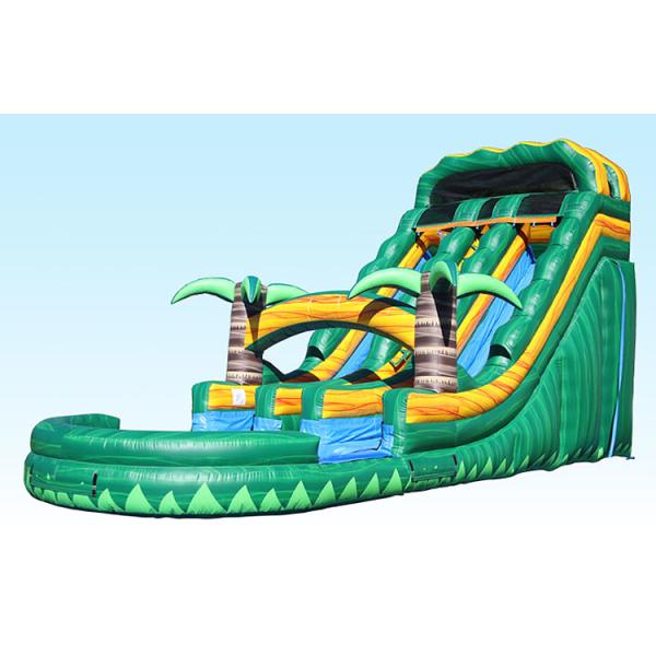 Large 0.55mm PVC Inflatable Slip And Slide Outdoor Blow Up Water Slide OEM ODM