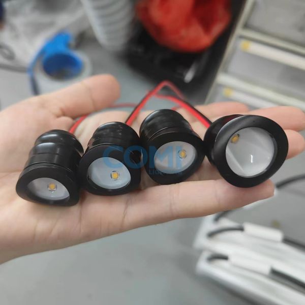 M25 Black  Stainless Steel LED Hanrail light 1.5W 24VDC or 3VDC 500mA IP67 Wapterproof