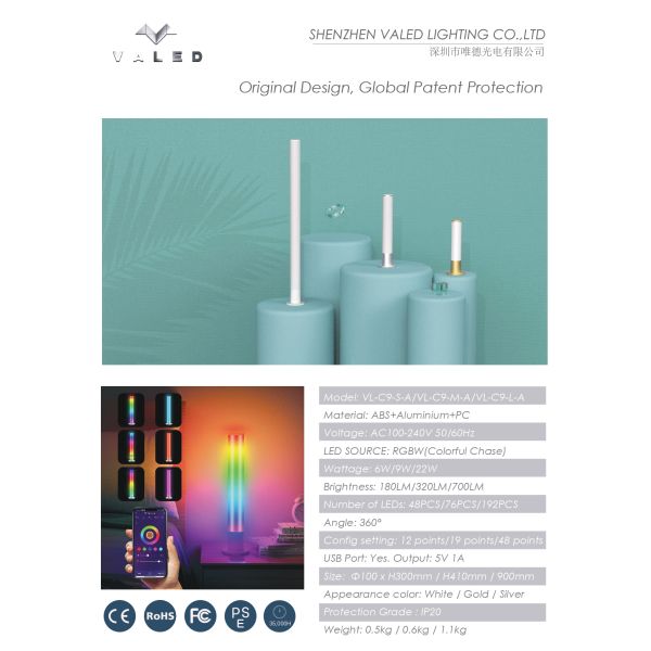 24W Mood Lighting Lamp Remote Control Modern Mood Lamps Colorful