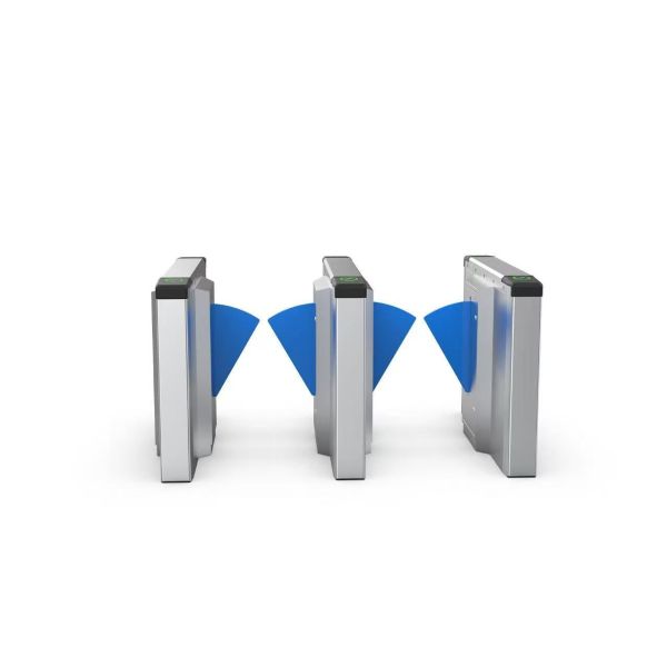 Stainless Steel SUS304 Swing Turnstiles Floor Mounted With Adjustable Gate Opening Speed