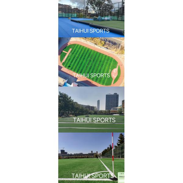 Soccer / Hockey / Rugby Field Shock Pad Cutting Style Design Water Resistance Excellent Shock Absorption