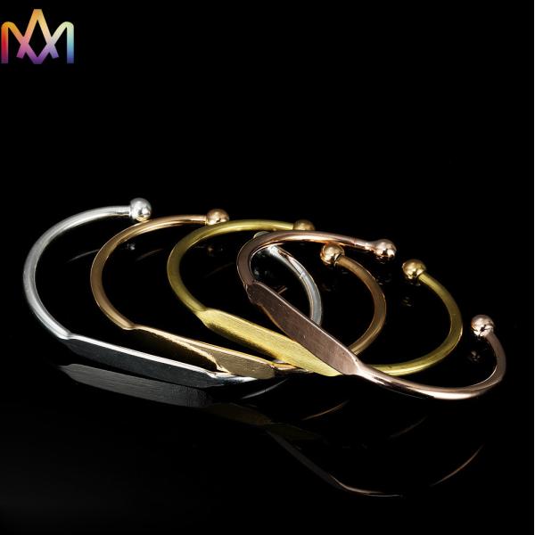 Женщин тумака 55MM браслеты регулируемых выгравированные