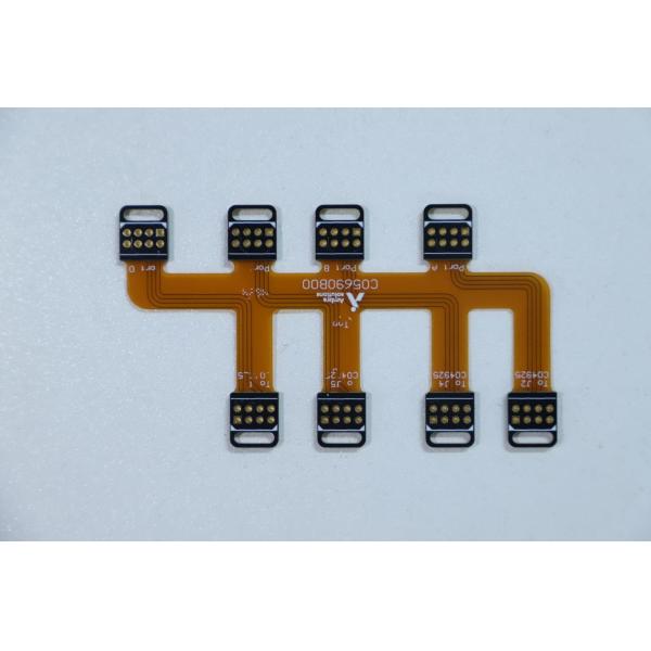 Huile noire PCB rigide-flexible 8 couches, plaque combinée souple et dure, PCB à