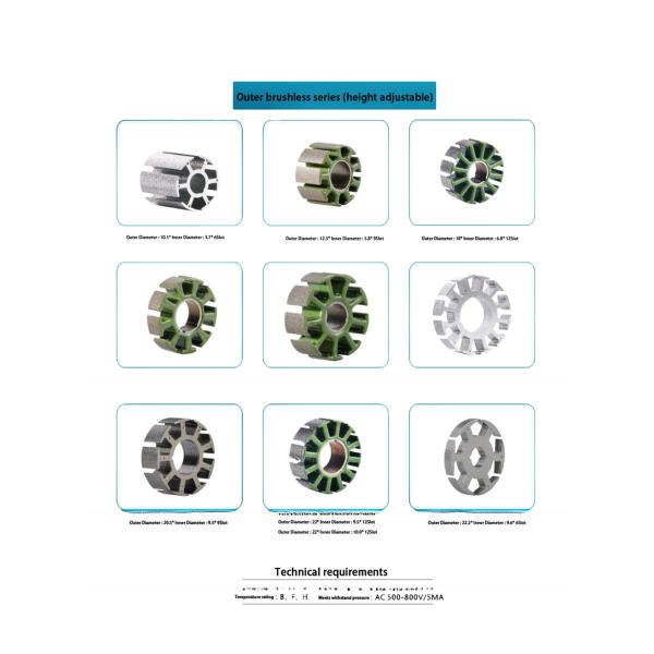 Electrical Motor for Batch Abrasives Pressed Silicon Steel Stator Coil Rotor Generator