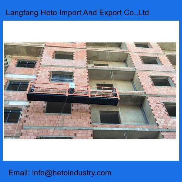 Galvanized steel ZLP630 6 meters 630kg temporary access modular suspended platform