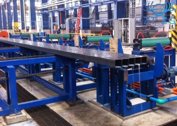 Mild Steel Rail Tube Easy To Operate Hot Dip Galvanized Pipe Making Machine