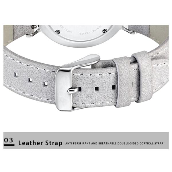 Привлекательный дозор кварца людей случая задней части стали с движением кварца Японии