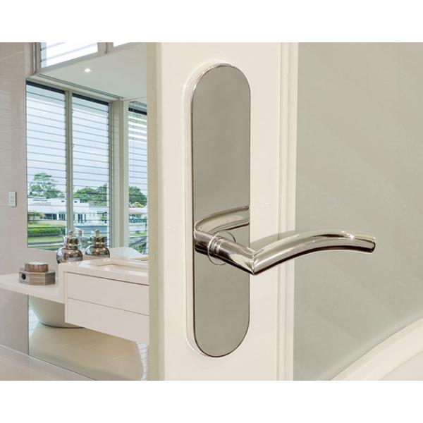 Stainless steel door handle with backplate long size 230mm for residential application