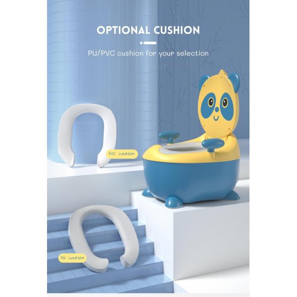 Cartoon Panda Shape Baby Potty Toilet with Custom Logo EN71 Certified Blue/Yellow/White/Black