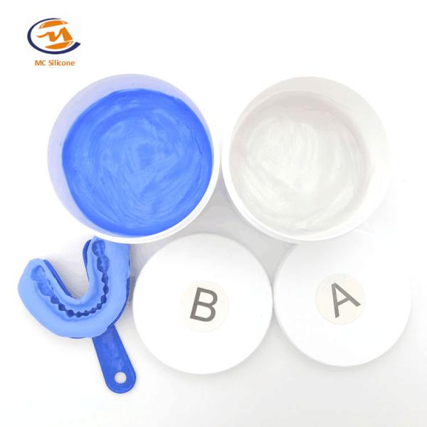 Effortless Detail Replication 65 Shore A Silicone Putty for Dental Molds White/Purple/Blue/Orange
