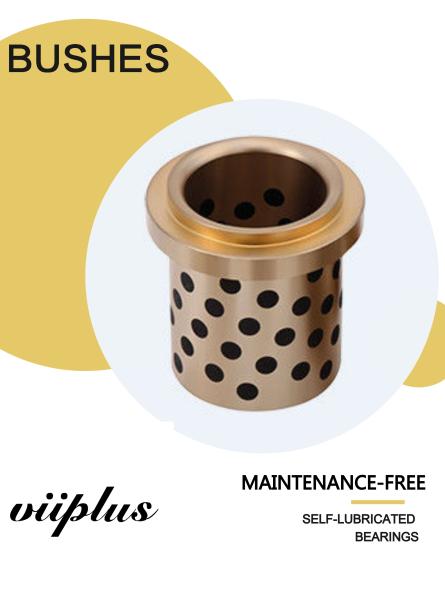 CuZn25AI5Mn4Fe3 Graphite Plugged Bronze Bushings For Mine Exploiting Equipments