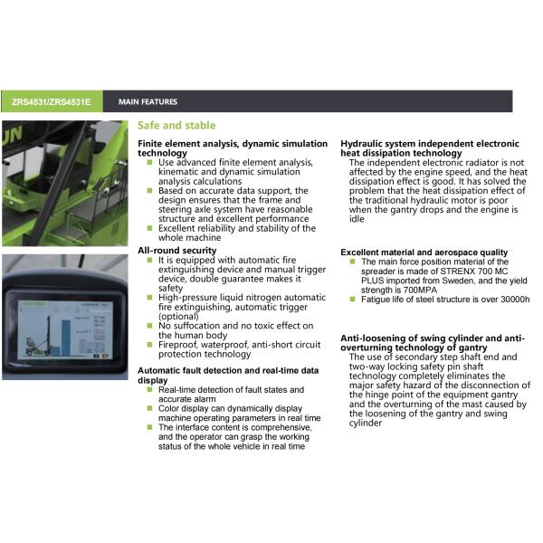 ZOOMLION Reach Stacker ZRS4531-ZRS4531E