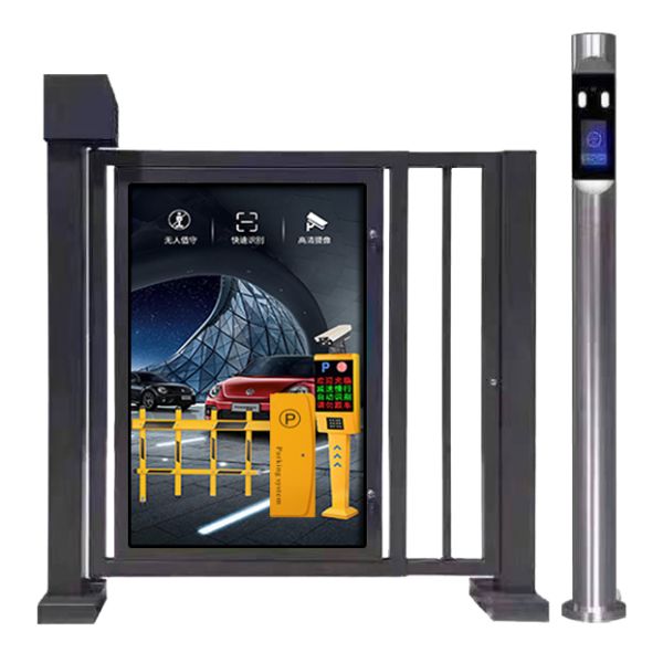 1 Way Full Height Sliding Turnstile Gate Fully Automatic Full Height Pedestrian Turnstiles