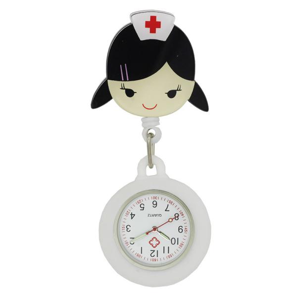 Silicone Stretchable Nurse Watches Cute FOB Pocket Nurse Watch Medical Watches Round Dial Nurse Clocks Fashion Doctor Gi