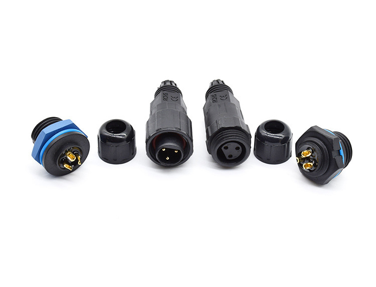 IP67 Waterproof Wire Connectors M16 10A 2 3 4 Pin Screw Locking Solder Wire Connector