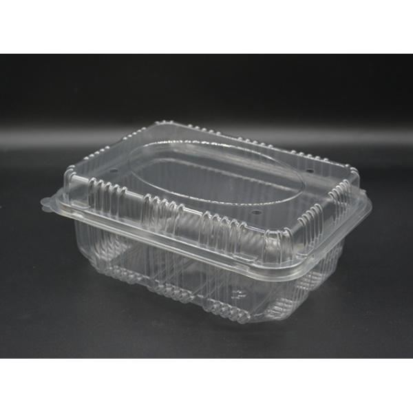 Clear Disposable Plastic Boxes For Packing 176mm Disposable Plastic Fruit Containers