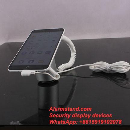 COMER anti-lost alarm Aluminum Cell Phone Holder Mobile Phone Stand Universal Desktop Charging Dock for iPhone Huawei/LG