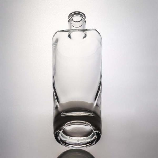 Tequila Industrial Beverage Clear Flint Glass Bottle with Wood Cork 700ml 500ml 1000ml
