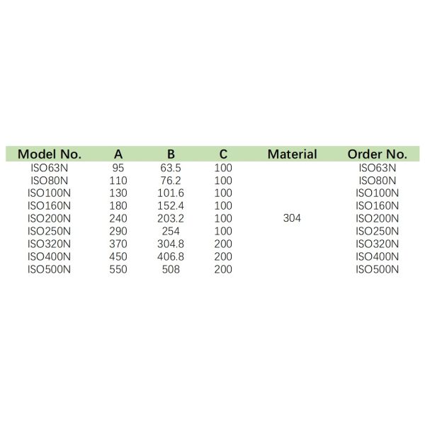 BA Or Blasting ISO Full Nipples Vacuum Fittings For Vacuum System