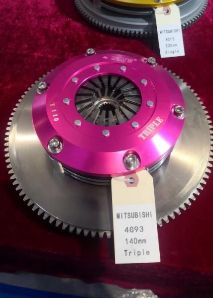 Triple Disc 4140 Kit de embreagem de desempenho de aço para Mitsubishi Lancer Mitsubishi 4G93 Placa de atrito de 140 mm