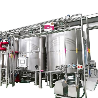 10 m³/H Flow Rate 1000L CIP Cleaning System For Milk Processing Plant ISO 9001 / SGS / CE