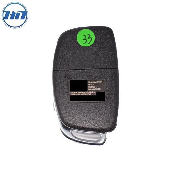 Original 3 Button Flip Car Key Fob with 433MHz Frequency for Hyundai EU-95100(TP)