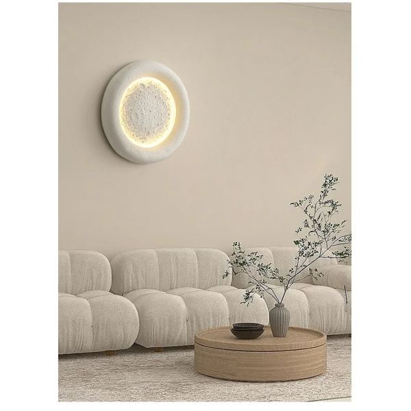 kids room decorative lighting fixture cream breeze Minimalist Wabi Sabi moon ceiling light(WH-MA-302)
