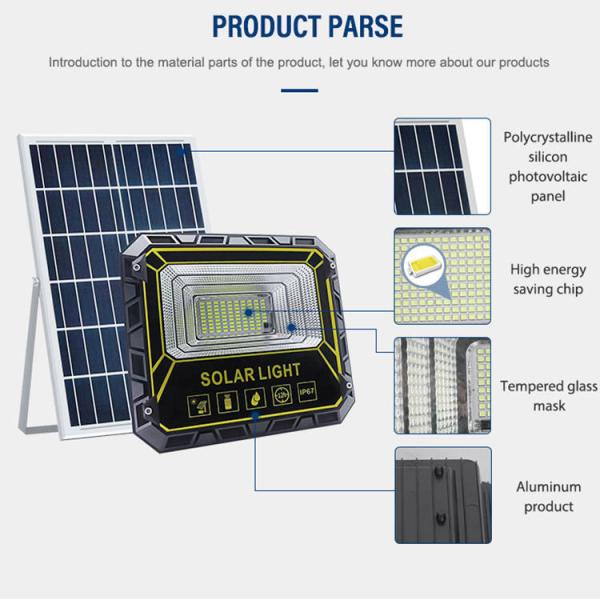 100W Solar Floodlight LED Garden Solar Flood Lights New Rural Street Lamps