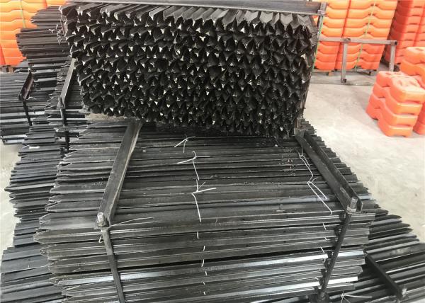Bitumen Painted 450mm Star Y picket 1.86kg per meter for Temp Fence Panels