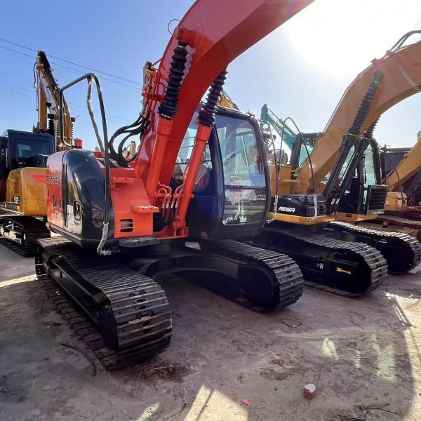 Nueva llegada usada Hitachi ZX135 Excavadora 13.5 toneladas Construcción de segunda mano Excavadora con 0,59m3 Bucaket Capacidad