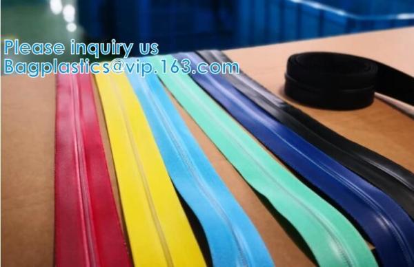 Water-Resistant Zipper, TPU Gastight Waterproof Zippers, Metal, Nylon, Stopper, Puller, Eyelet