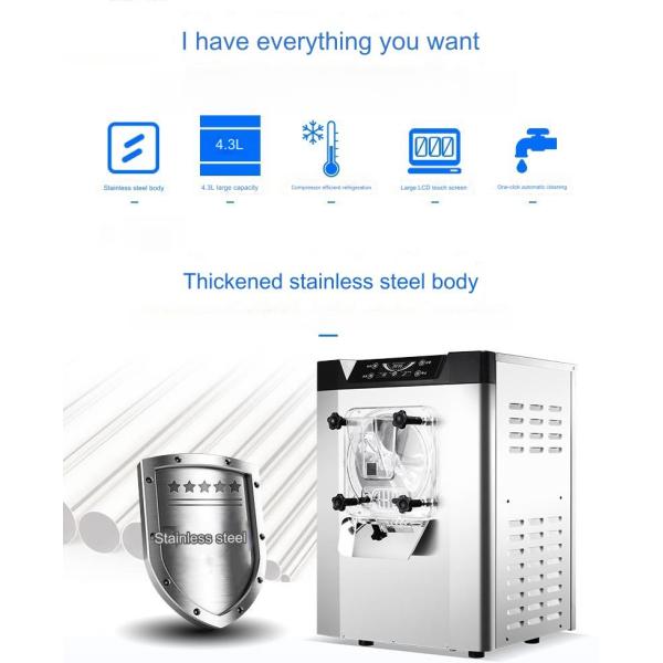 Fully Automatic High Production Hard Ice Cream Mixer Machine with 400 Pieces/h Output