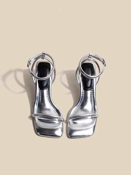 Women S Dress Shoes In Apricot Color With Chunky Heel And Strap Design For Job Market