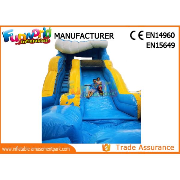 Giant Commercial Inflatable Water Slide / Inflatable Wipe Out Slide