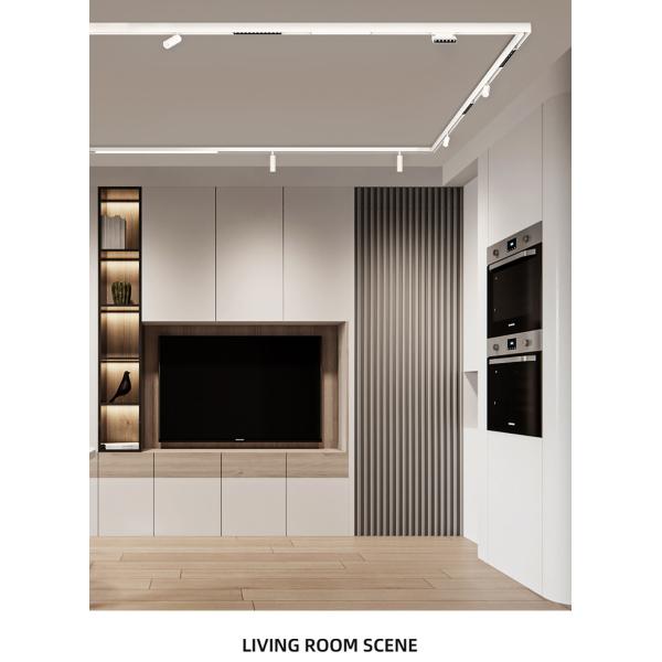 Living Room Surface Mounted magnetic track Spotlight Pendant Light Black White