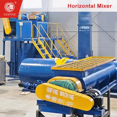 Máquina de mistura horizontal para argila de cimento