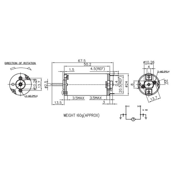 Постоянный магнитный электрический шторный двигатель 36V 10000RPM постоянный двигатель для электрических окон