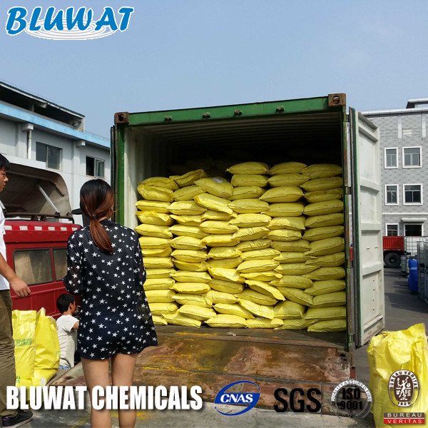 Химикаты очищать воды ПАК 30% порошка Елллов для водоочистки в Индонезии