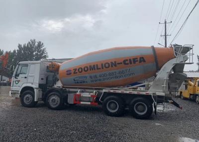 15m3 Second Hand Concrete Mixer Trucks , Ready Mix Concrete Truck SINOTRUCK 8x4 Chassis