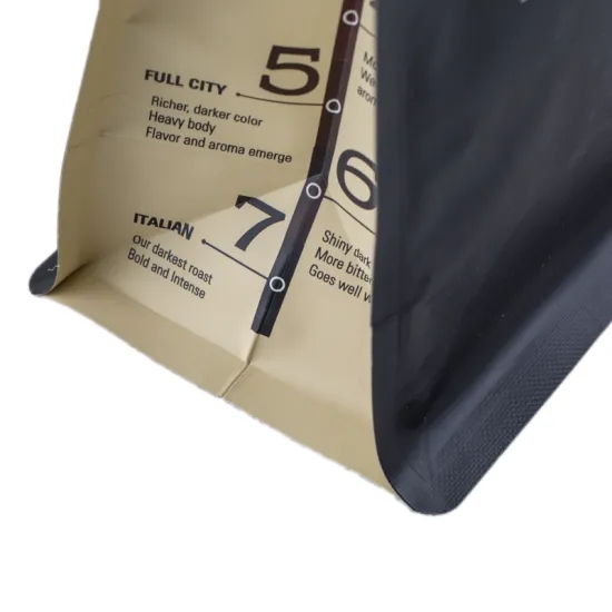 Coffee Bean 14x19cm Zipper Packaging Bag Aluminium Pouch For Food