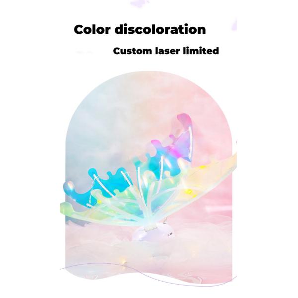 Электрическая бабочка феи подгоняет свет подарков зарева и движения