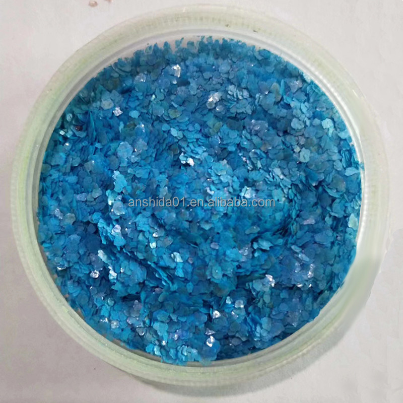Factory Supply 1-3mm Dyed Mica Flakes for Epoxy Flooring 25KG/Bag