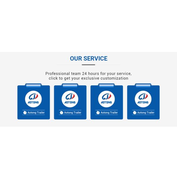 Высокая полезная нагрузка Aotong Гидравлическая система рулевой рампы низкая кровать полуприцеп грузовик 9м 13м
